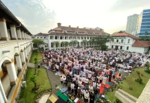 Ribuan Jemaah Ikuti Salat Iduladha di Lawang Sewu Semarang
