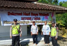 Polsek Toroh Amankan Perayaan Hari Raya Waisak di Vihara Vimalakirti