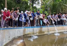 Pelepasan Siswa, SD Negeri Kaligesing Purworejo Tebar 5.000 Benih Ikan