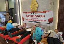 Hari Bhayangkara ke-80, Polres Batang Donorkan Ratusan Kantong Darah