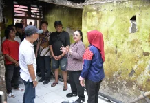 Tinjau Korban Kebakaran di Jagalan, Wali Kota Agustina Apresiasi Keguyuban Warga