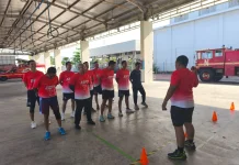 Bandara Jenderal Ahmad Yani Gelar Physical Fitness Test Bagi Pemadam Bandara