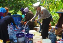 Bantuan Air Bersih Polrestabes Semarang, Warga Jabungan Rasakan Manfaatnya