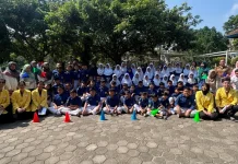 Gelar Pelatihan dan Simulasi Bencana, Unnes Bekali Siswa SD Hadapi Situasi Darurat