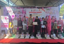 Polrestabes Semarang Santuni 130 Anak Yatim