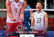 3-2 Indonesia Taklukkan Thailand di AVC Cup 2026