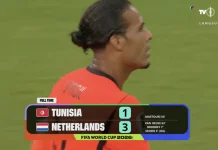 Manfaatkan Skema Bola Mati, Belanda Tekuk Tunisia 3-1