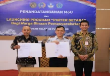 Rutan Purworejo dan Dinas Pendidikan Launching Program Pintar Setara