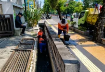 Cegah Genangan di Simpanglima, Pemkot Semarang Intensifkan Pembersihan Drainase