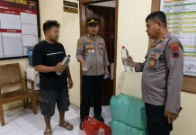 Polsek Karangawen Sita 130 Botol Arak, Diduga Bahan Baku Oplosan Es Moni