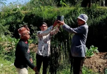 Prosesi Tanam Lima Pohon  ‘Nandur Eling” Mengawali Festival Lima Gunung XXV