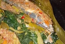 Resep Pepes Ikan Peda Daun Pepaya Pedas