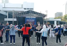 Jelang Final Piala Dunia, Senam dan Bazar UMKM Ramaikan RRI Semarang