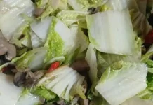 Resep Oseng Sawi Putih dengan Jamur Kancing