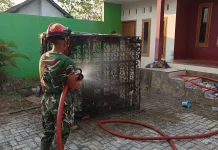 Lupa Mematikan Pemanas Air, Seisi Kamar Rumah Dokter di Rembang Terbakar