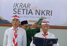 Ucapkan Ikrar, Dua Napiter Lapas Batang Kembali ke Pangkuan NKRI