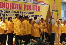DPD Golkar Purworejo Kukuhkan Pengurus Baru 2025-2030, Target Raih 11 Kursi