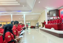 PAC PDI Perjuangan Semarang Lantik 617 Personel Pengurus Ranting se-Kecamatan