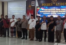 Usai Diberi Pembinaan, Polres Kudus Serahkan Empat Anak ke Ortunya