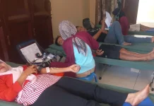 Peringati HUT RI–81, Warga Desa Megawon Ramai–Ramai Donor Darah