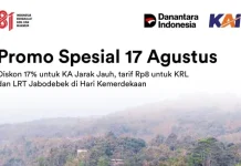 Semarak HUT ke-81 RI, KAI Hadirkan Diskon 17 Persen untuk Tiket KA Ekonomi Komersial