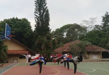 Bentengi Diri lebih Kokoh, Pelajar SMA Bandar Tekuni Ekstrakurikuler Karate