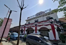 Semarak HUT RI, Stasiun KAI Semarang Hadirkan Nuansa Merah Putih