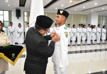 Jelang HUT RI, Wali Kota Kukuhkan 82 Anggota Paskibraka Kota Salatiga
