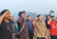 Jurnalis dan Petani Kopi Gelar Upacara