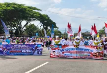 Ratusan Pelajar Warnai Karnaval Purworejo Berseri 2026, Usung Tema Pinter Bocahe
