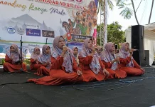 Rampak Rebana Kaum Ibu Meriahkan Wonotunggal Expo