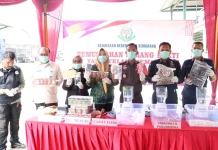 Kejari Semarang Musnahkan Barang Bukti, Hasil Penindakan 102 Perkara Pidana Umum