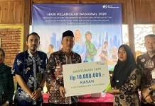 BPJS Ketenagakerjaan Semarang Majapahit Serahkan Simbolis Santunan dan Kartu