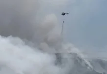 Api TPA Putri Cempo Mulai Berkurang, Water Bombing Tetap Dilanjutkan
