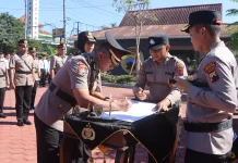 Penyegaran Organisasi Polres Semarang, Sejumlah PJU dan Kapolsek Berganti
