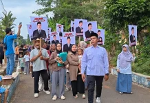 Diiringi Ribuan Pendukung, Rudi Prawiro Kembali Maju di Pilkades Karanggondang