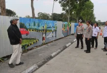 HUT Polantas, Polres Semarang Sampaikan Edukasi Berlalu Lintas melalui Mural