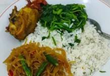 Sederhana tapi Dicari: Sayur Bayam dengan Ayam Goreng
