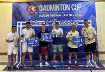 Badminton Cup HHRMA Jateng Diikuti 24 Hotel, Rooms Inc Borong Juara