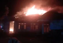 Eks Puskesmas Sluke Rembang Terbakar, Diduga akibat Korsleting Listrik