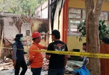 Diduga Korsleting Listrik, Ruangan Perpustakaan SMP Negeri 1 Tegalrejo Terbakar