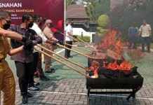 Kejari Kabupaten Magelang Musnahkan 488 Gram Sabu dan Puluhan Ribu Pil