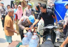 Kekeringan di Kudus, Propam Polda Jateng Kirim Bantuan Air Bersih untuk 140 KK