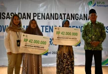 Ahli Waris Marbot dan Pengurus Masjid Dapat Santunan JKM