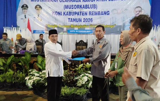 Terpilih Secara Aklamasi, Suswantoro Pimpin KONI Rembang