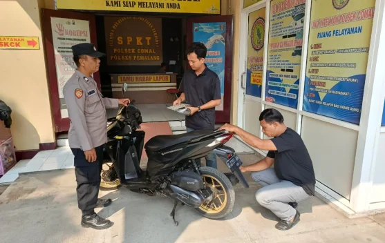Polres Pemalang Amankan Penadah Saat COD Jual Motor Curian