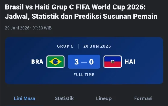 Brasil Kembali ke Jalur Kemenangan, Pengamat: Selacao Mulai Tunjukan Kualitas