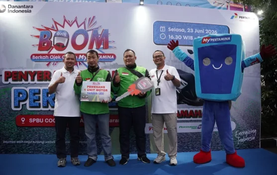 Rutin Transaksi MyPertamina, Lima Pengemudi Ojol Menangkan Hadiah Motor