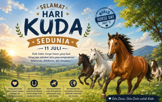 Hari Kuda Sedunia Apresiasi Peran Kuda bagi Kehidupan Manusia