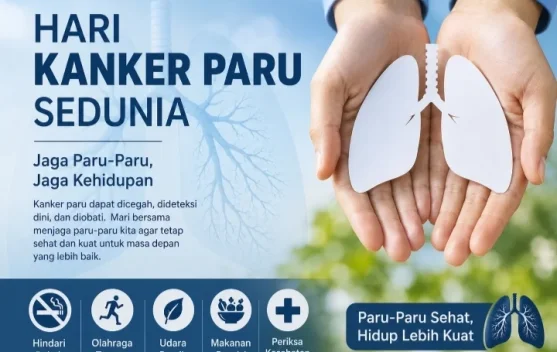 Hari Kanker Paru Sedunia Ingatkan Pentingnya Jaga Kesehatan Paru-Paru.